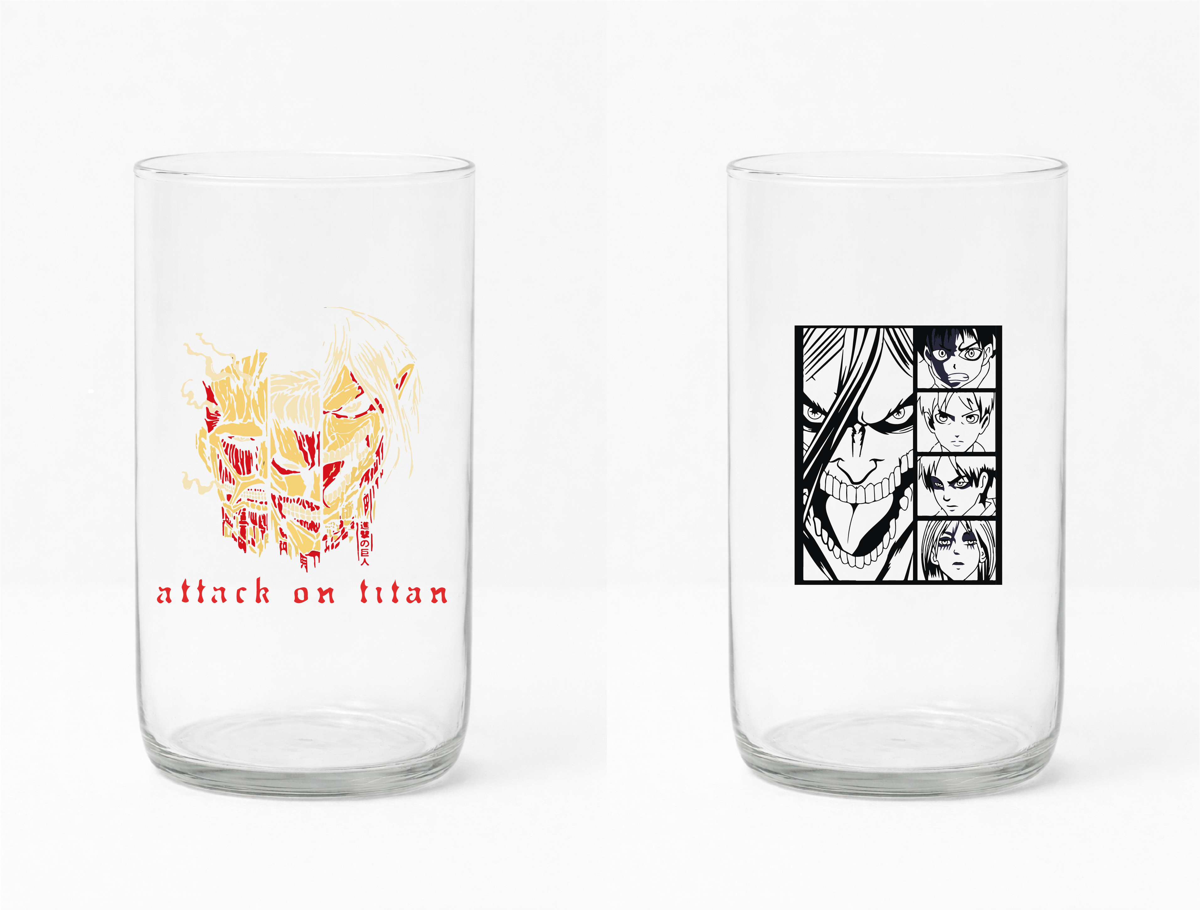 Vaso Reciclado Attack on Titan