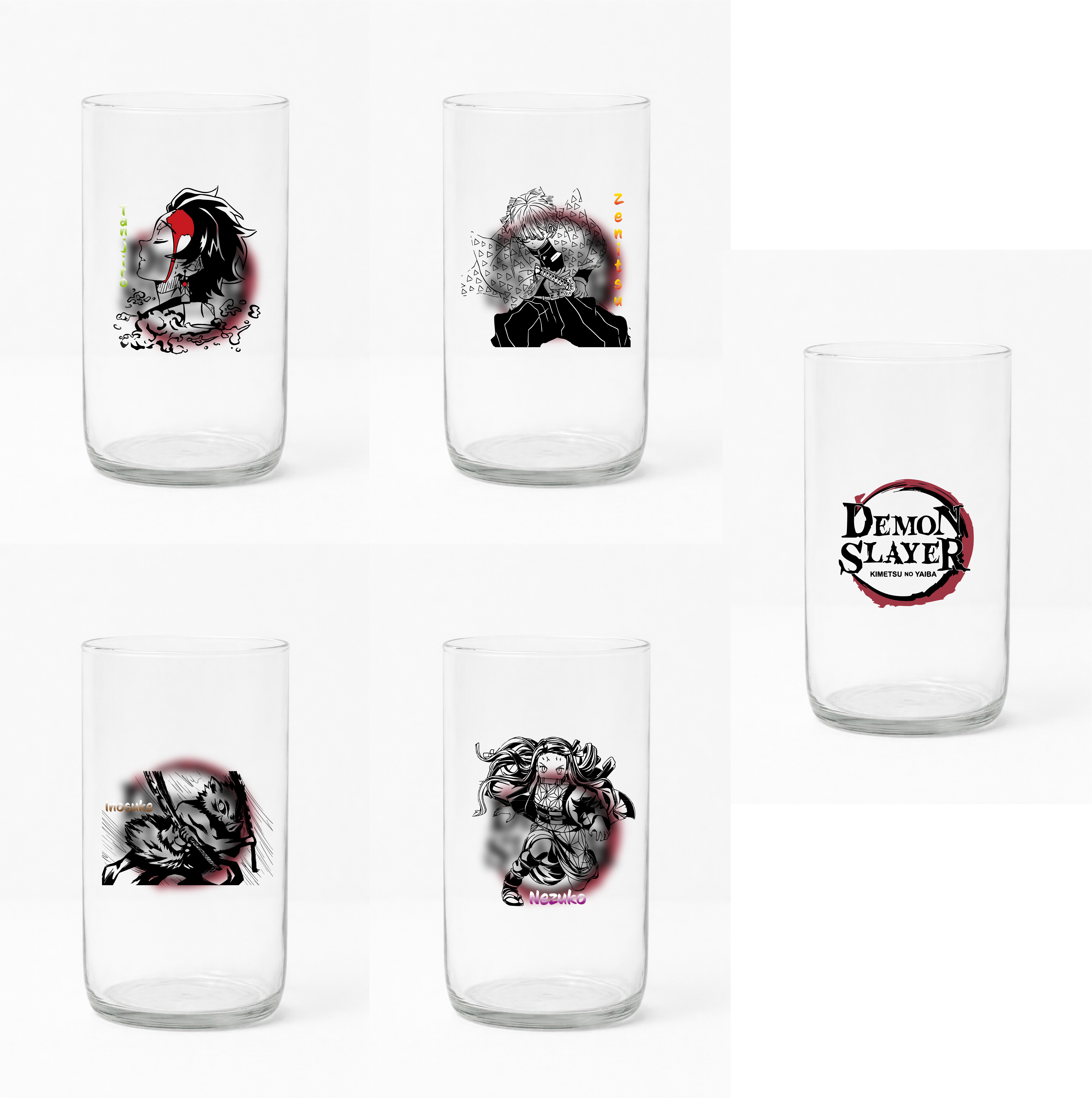 Colección Vasos Reciclados Demon Slayer