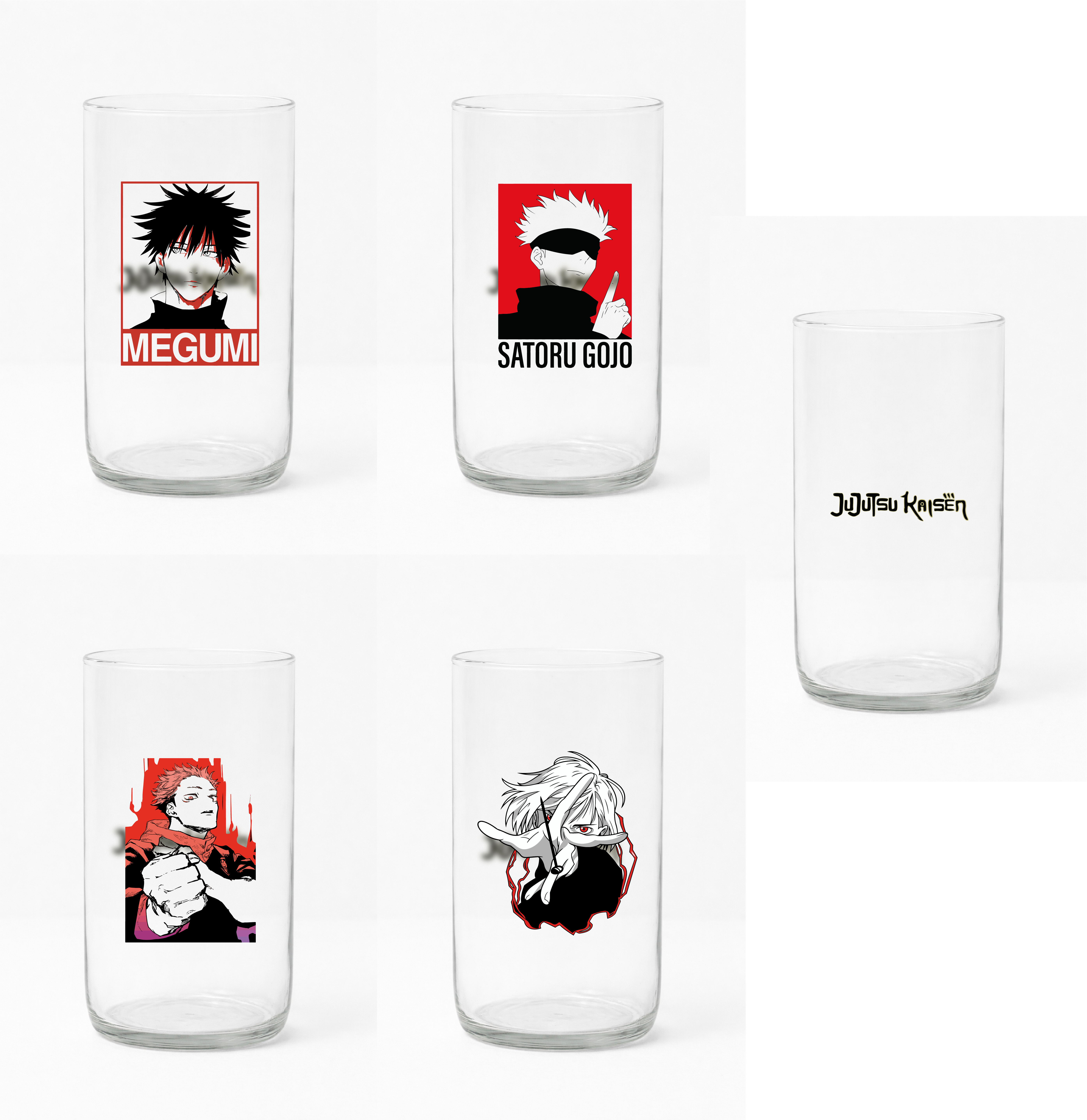 Colección Vasos Reciclados Jujutsu Kaisen