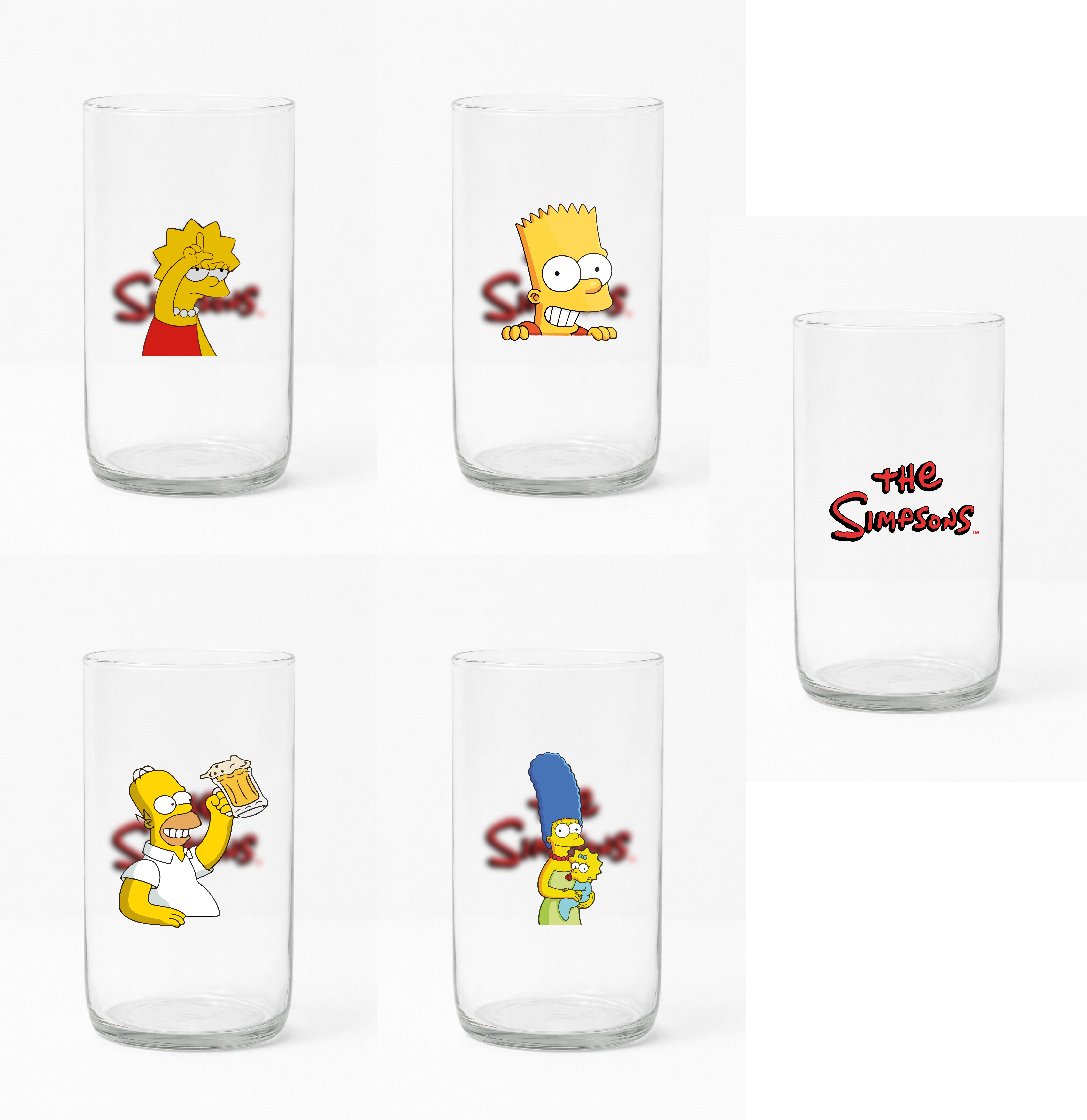 Colección Vasos Reciclados Los Simpsons