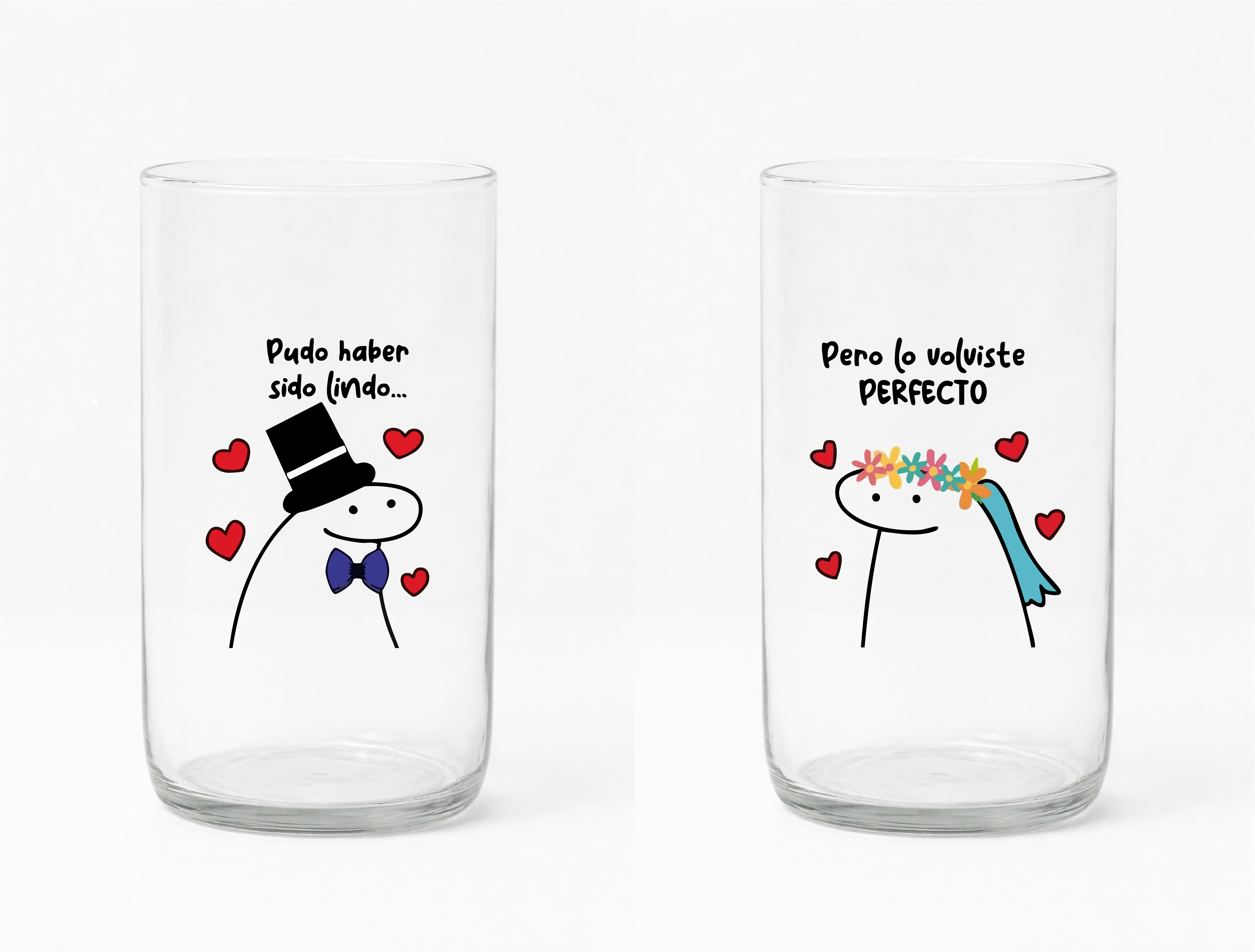 Vaso Reciclado Flork Pareja 6